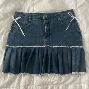 Denver Hayes Jean Upcycled Skirt